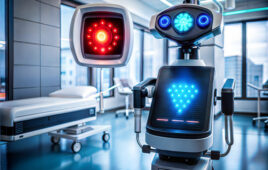 Robotic companions are spreading in healthcare settings such as this hospital.