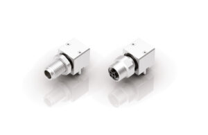 The binder angled M5 mount connectors on a white background.