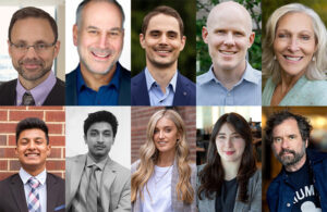 Robotics Startup Bootcamp speakers, from left to right, top row: John Lanza, Mark O'Toole, Ben Waters, Daniel Theobald, and Joyce Sidopoulos. In the bottom row: Ninaad Sridharan, Syed Saquib, Niamh Donnelly, Marita McGinn, and Jeff Linnell.