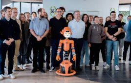 Enchanted Robots product team group photo.