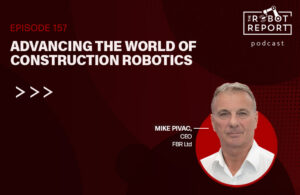 featured image for the podcast with headshot of Mike Pivac, CEO of construction robotics firm FBR.