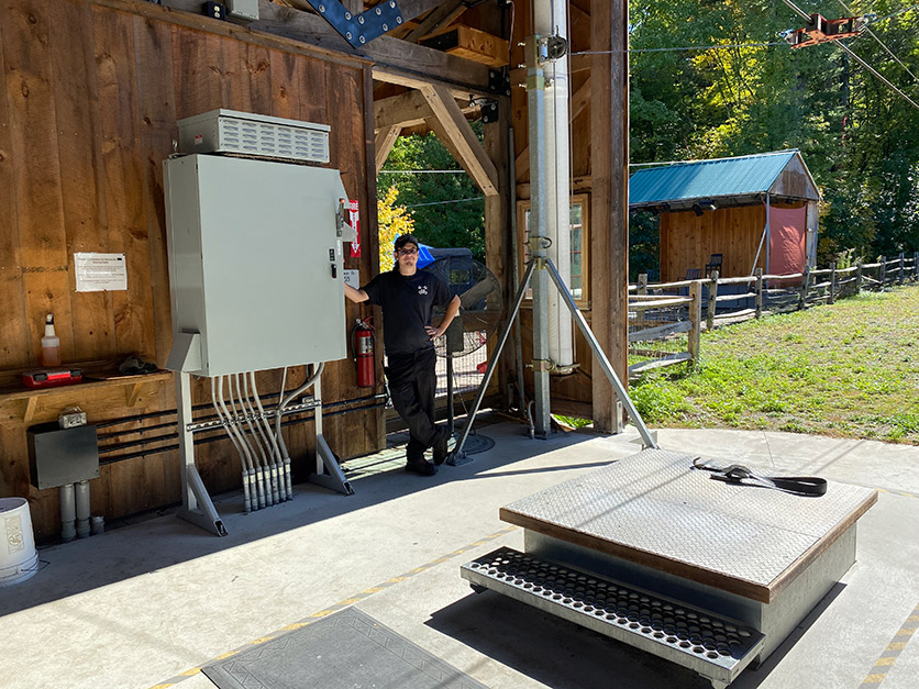 zipline prep work