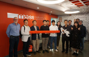 MassRobotics Director Tom Ryden (left) with participants from South Korea in the International Immersion Program.