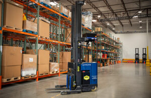 hero image of the third wave automation reach forklift.